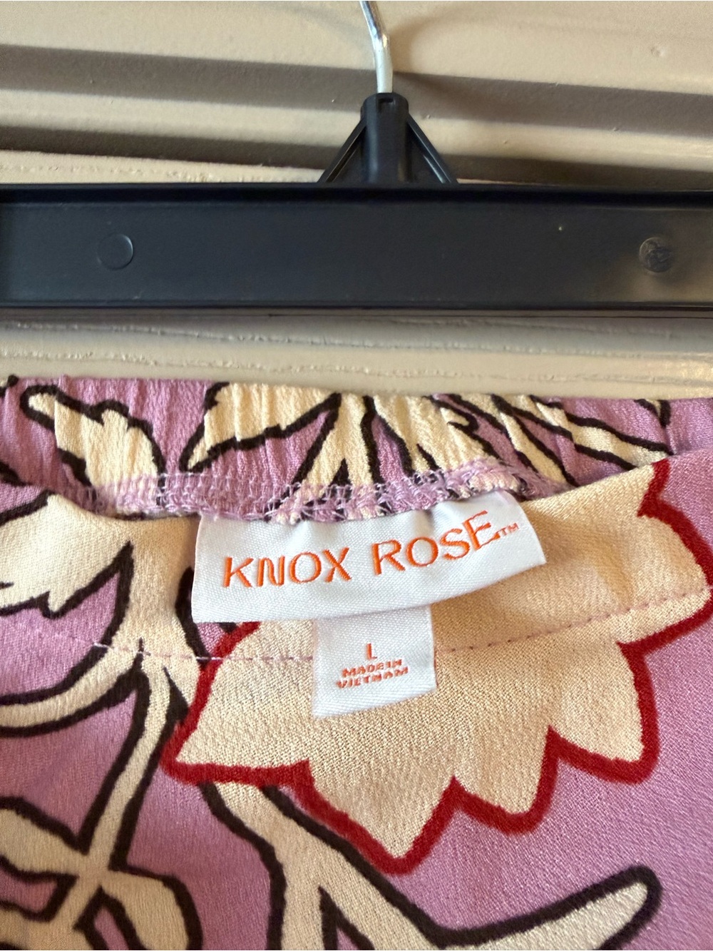 Knox Rose Pink and Cream Abstract Floral Skirt - Picture 7 of 8